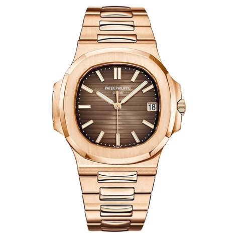 Patek Philippe Nautilus Rose Gold Silver Dial Ladies Watch 7011.